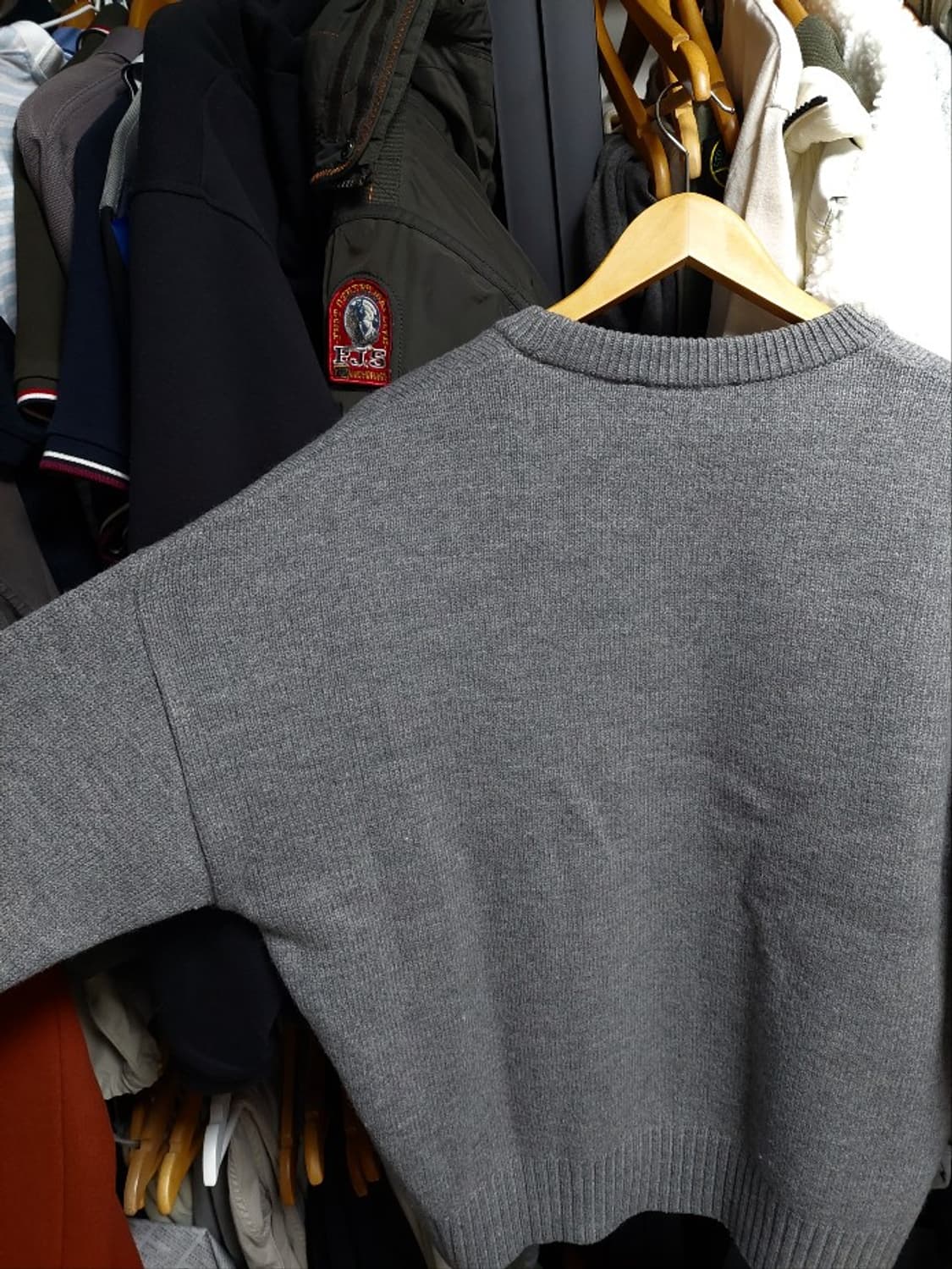 아미 그레이 빅하트 로고 니트 오버핏 m 상품이미지6