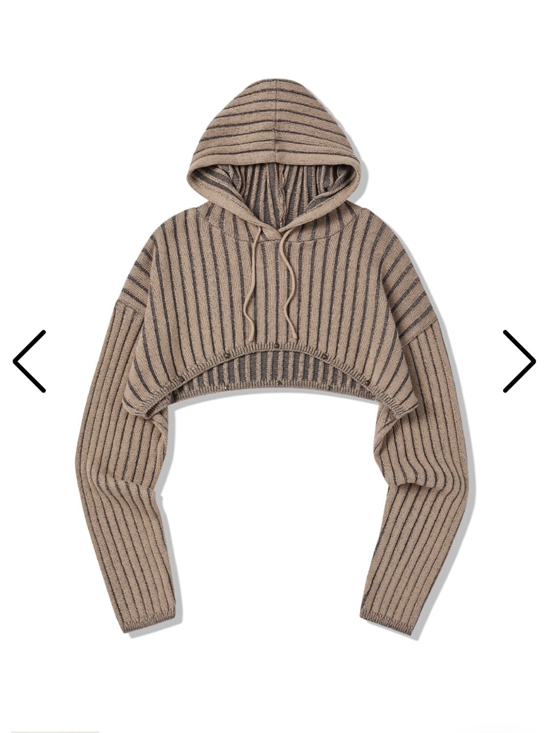 후드 크롭 니트 상품이미지3