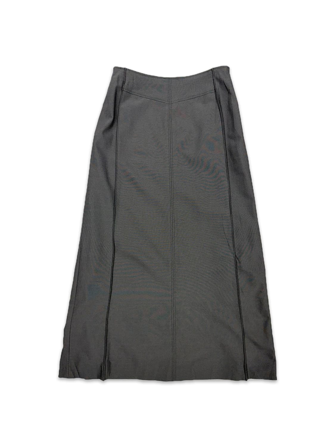 빈티지 그레이 라인 롱 스커트 상품이미지1