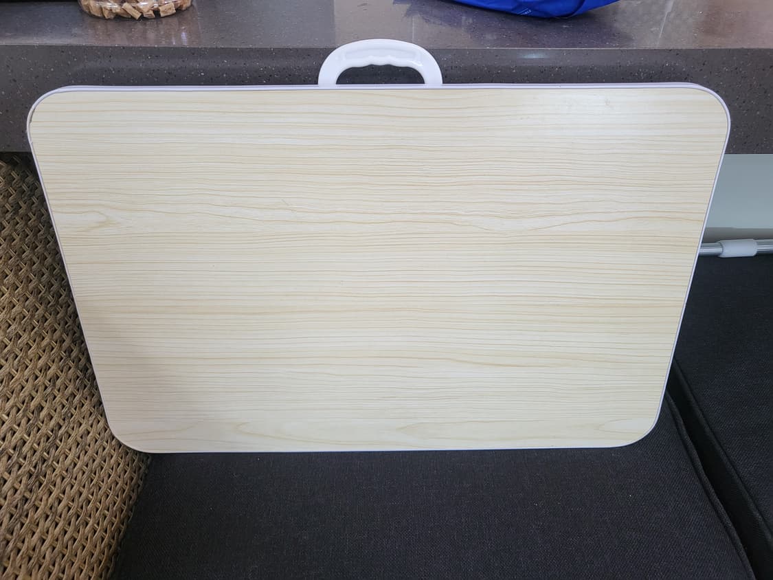 접이식 좌식 테이블 우드 패턴 상품이미지2