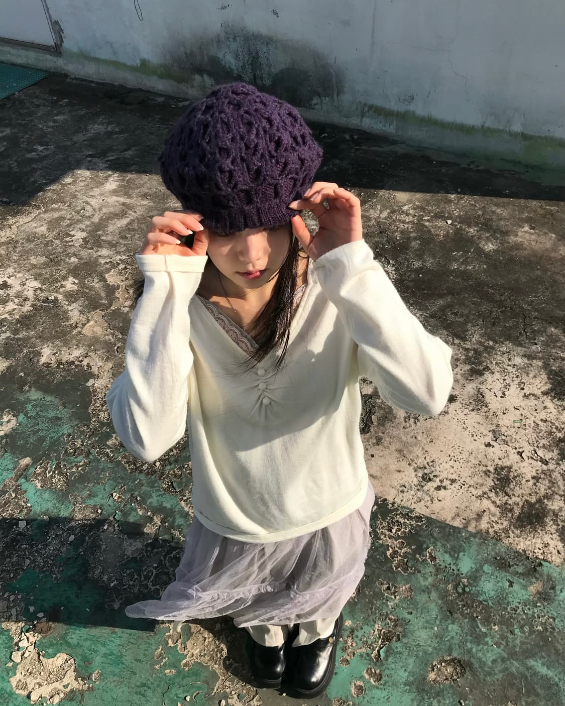 아이보리 레이스 니트 상품이미지5