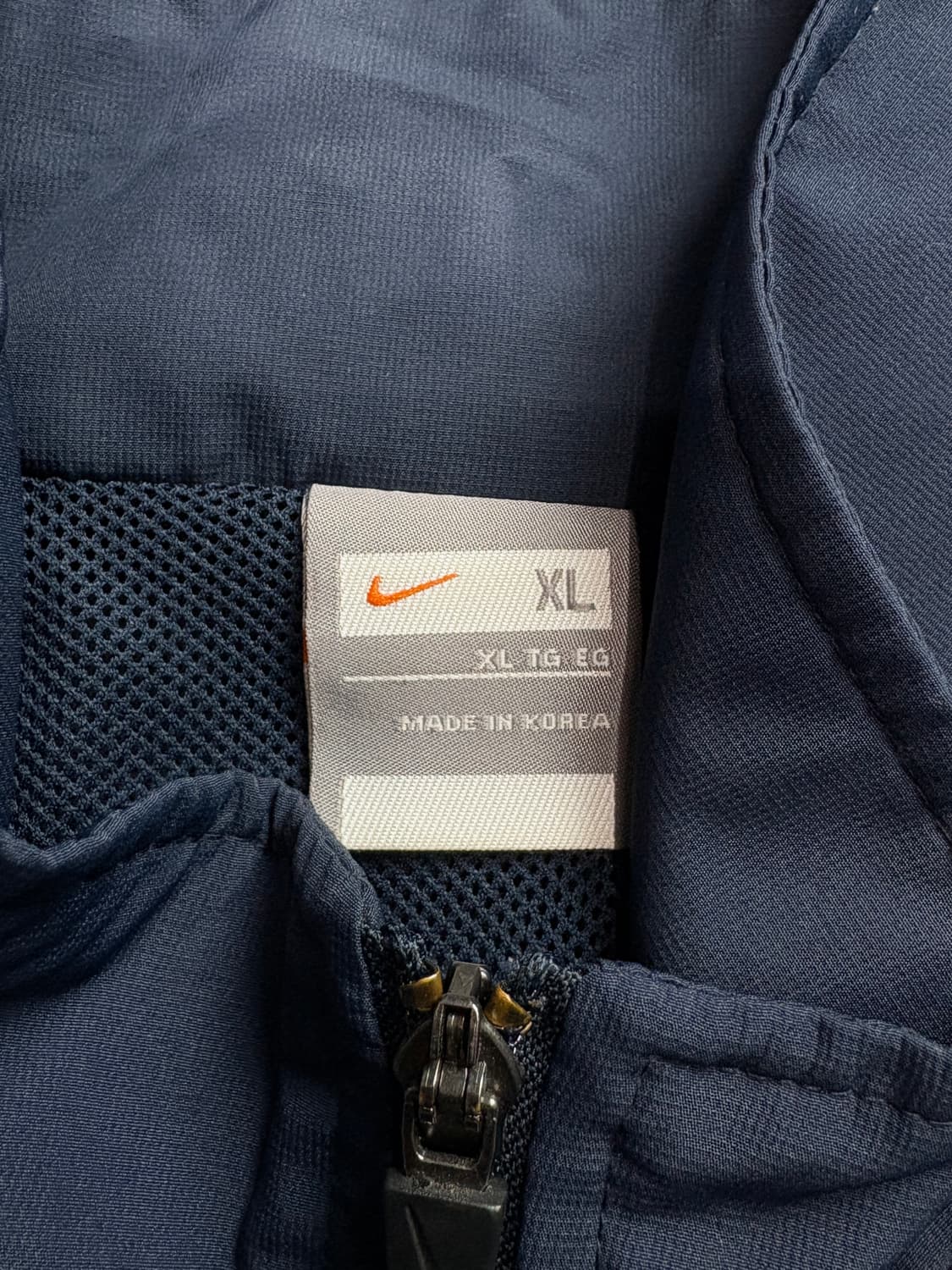 00s 나이키 올드스쿨 스우시 네이비 배색 바람막이 자켓 2203 상품이미지4