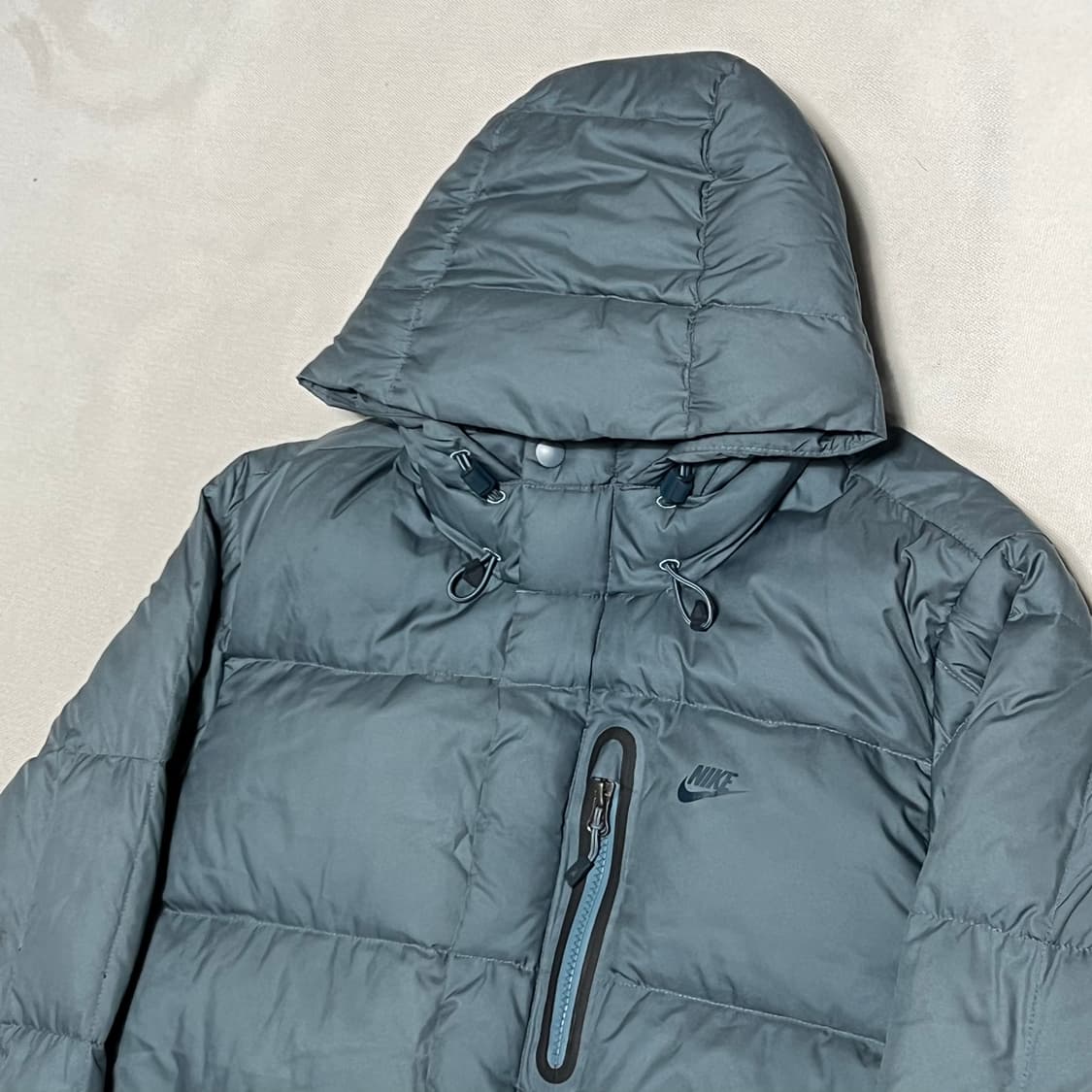 M 나이키 스카이블루 구스다운 후드 패딩 상품이미지1