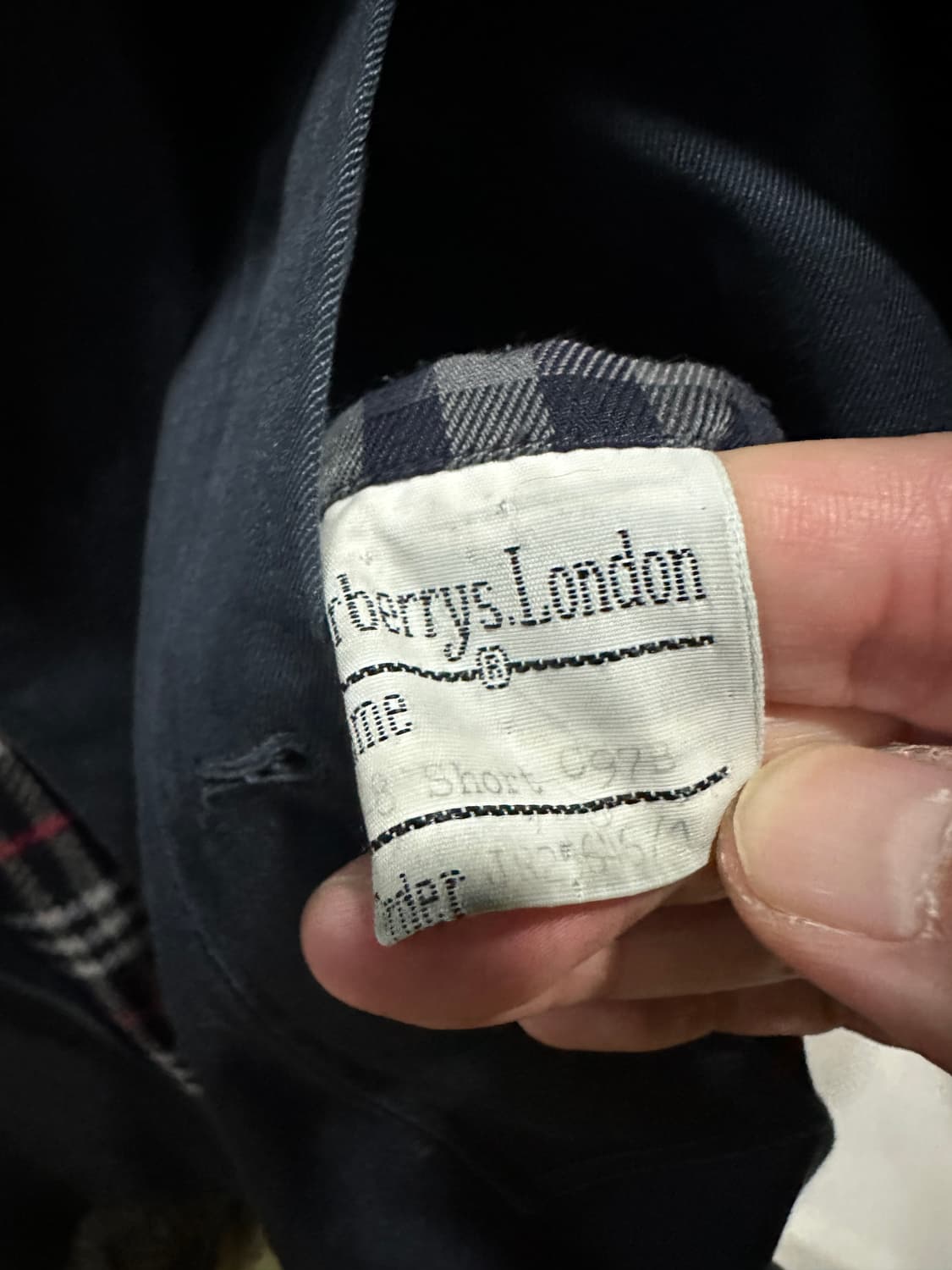 버버리 내피풀세트 트렌치코트 네이비 100 상품이미지6