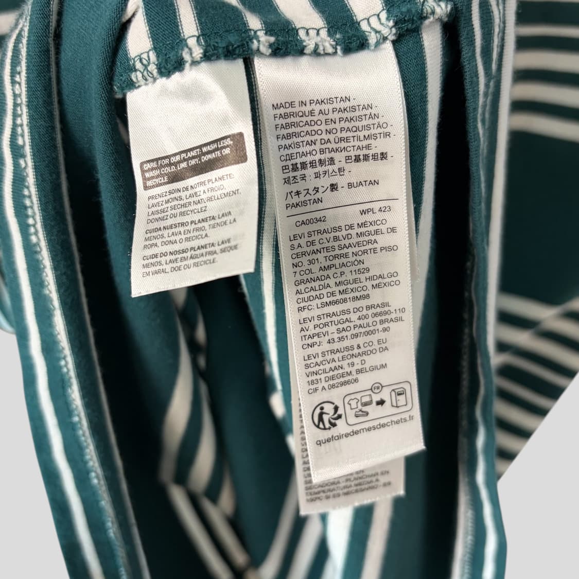 (S)Levis 리바이스 스트라이프 포켓 반팔티셔츠 상품이미지7