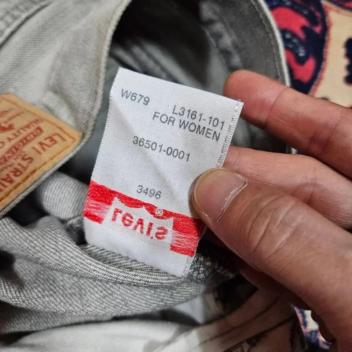 (새상품) 리바이스(Levis) No.501 그레이 데님 팬츠 상품이미지7