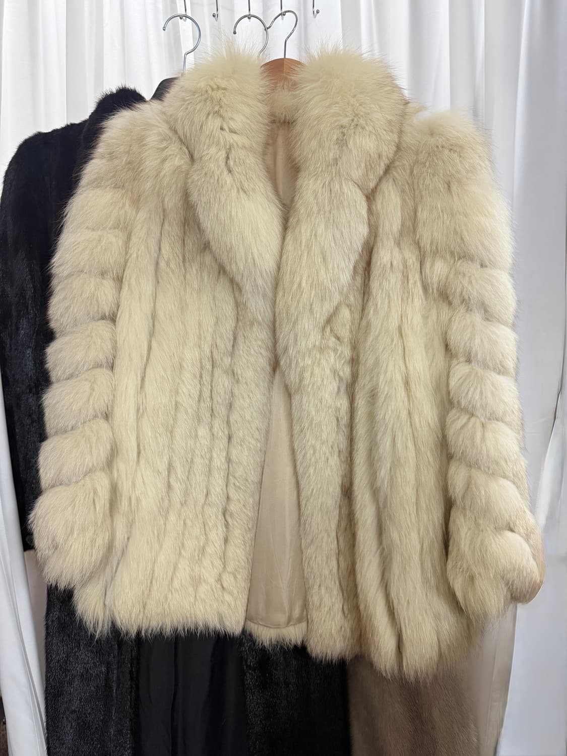 아이보리 폭스퍼 자켓 상품이미지1