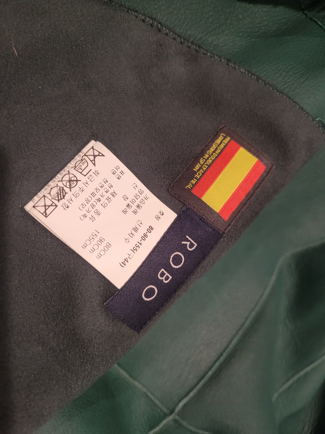 로보 롱 천연무스탕 44~날씬66 상품이미지8