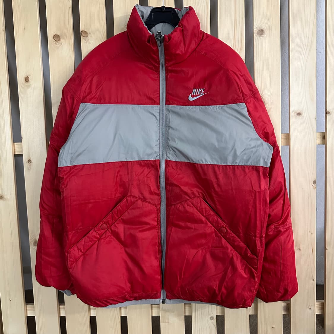 (M) 나이키 00s 리버시블 그레이 패딩 상품이미지5