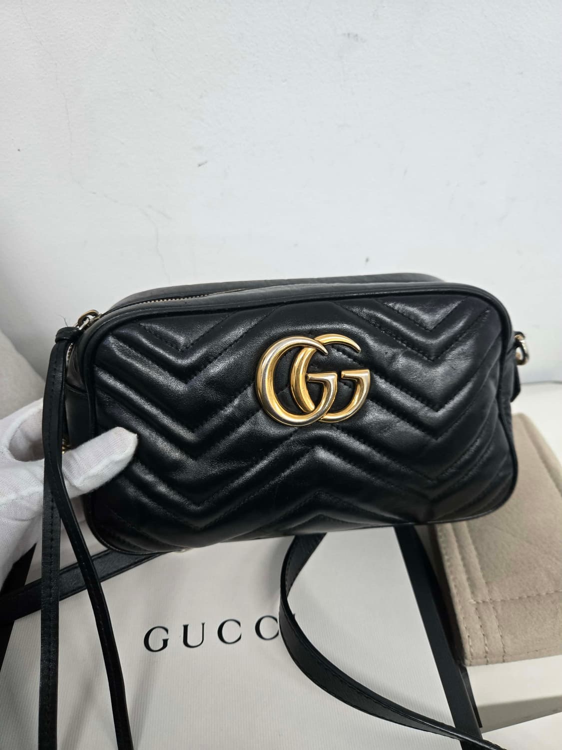 [보증서 정품] 구찌 마몬트 GG 숄더백 상품이미지4