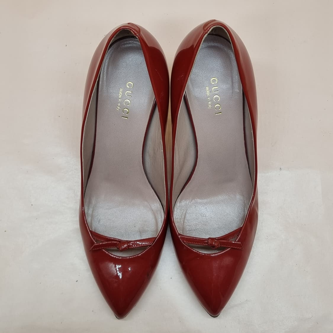 구찌 페이턴트 가죽 펌프스힐 35 230 굽8.5 상품이미지2