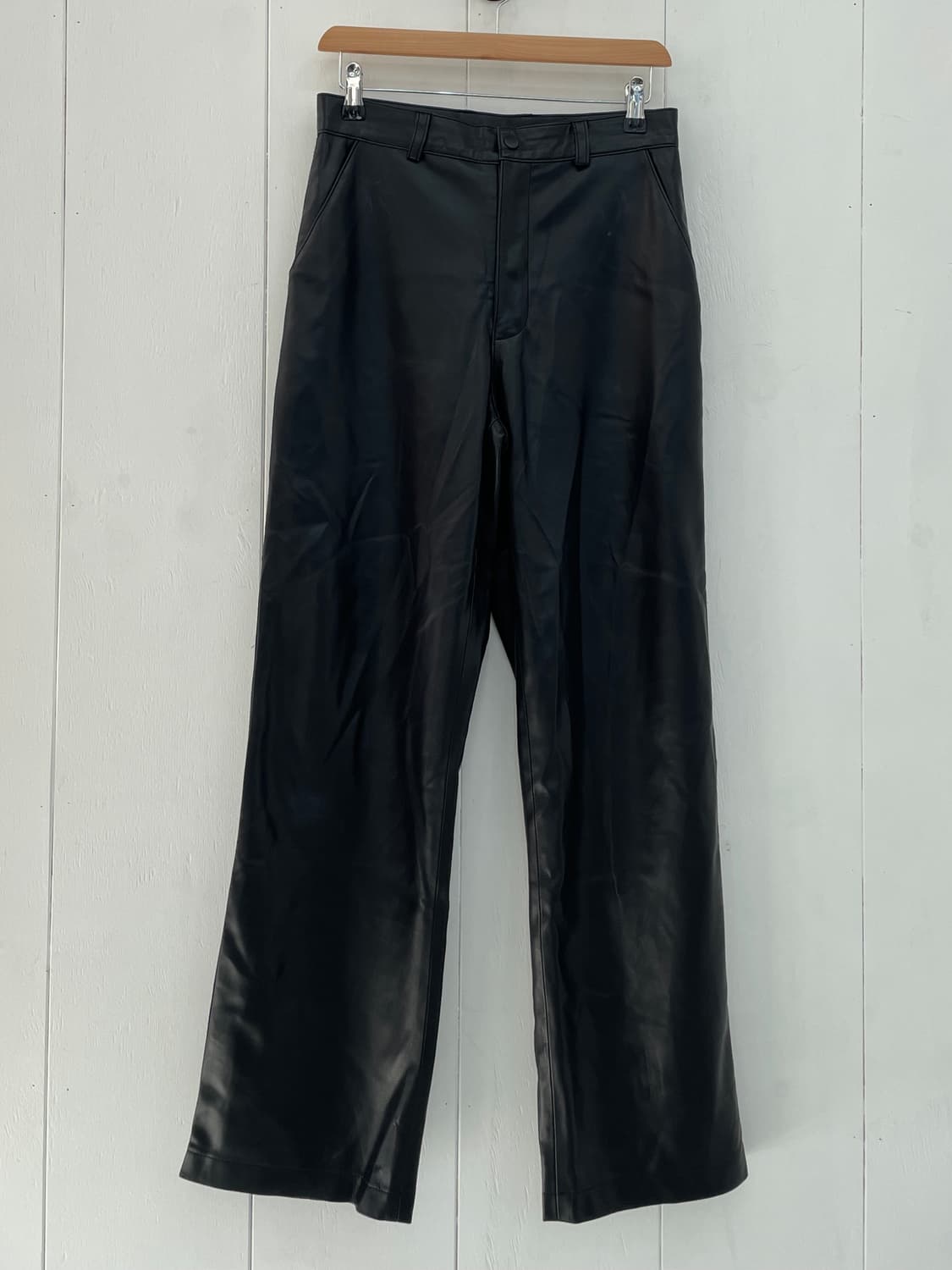 스페로네(SPERONE) 페이크 레더 와이드 팬츠 상품이미지2