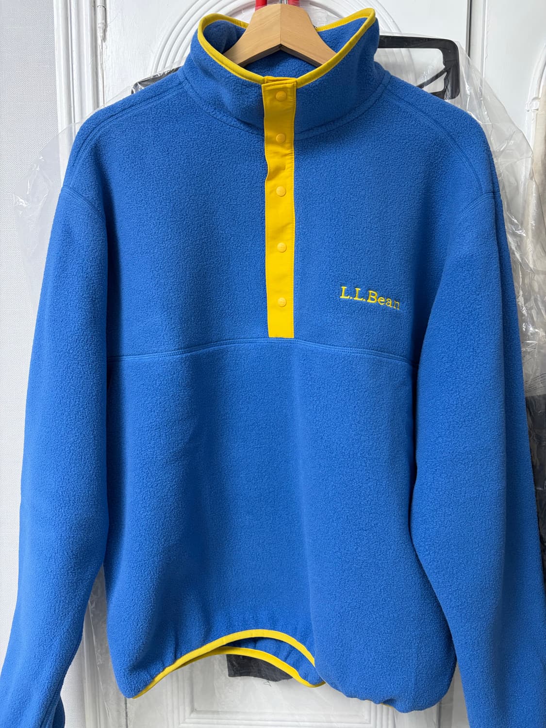 엘엘빈 플리스 풀오버 딥 글레이셔 블루  M새상품 판매합니다 상품이미지1