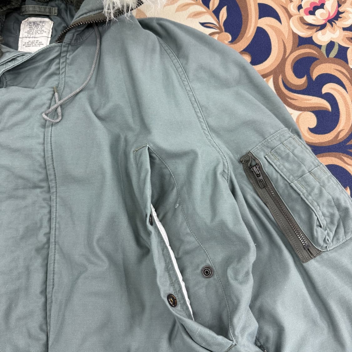 (L)90s 미군 오리지널 N3B 파카 자켓 상품이미지3
