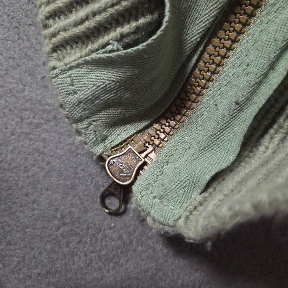 아워레가시 집업 랩 가디건 리파인드그린 쿼티디안 울 50 상품이미지9