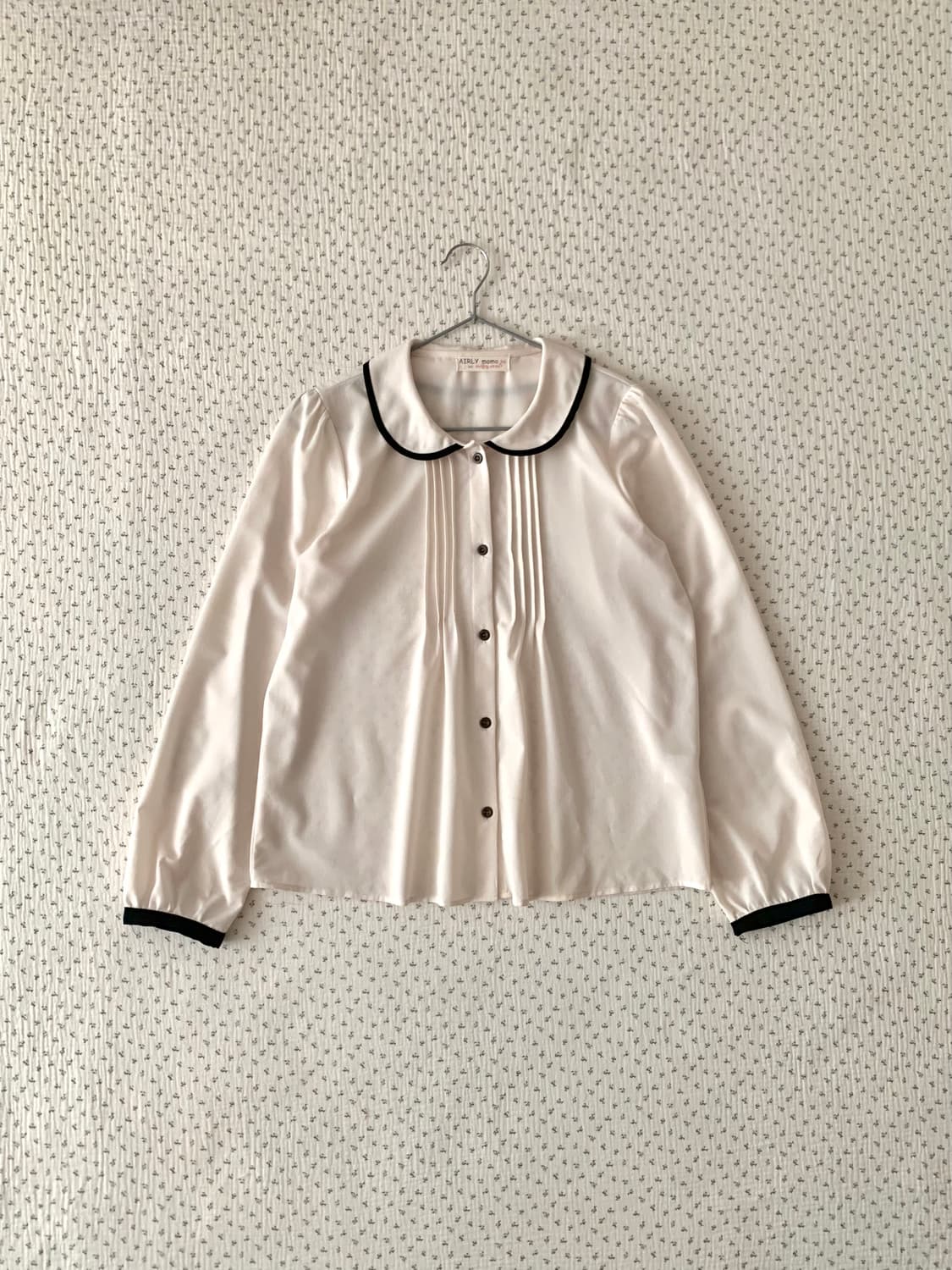 메리제인 둥근카라 배색 블라우스 상품이미지2