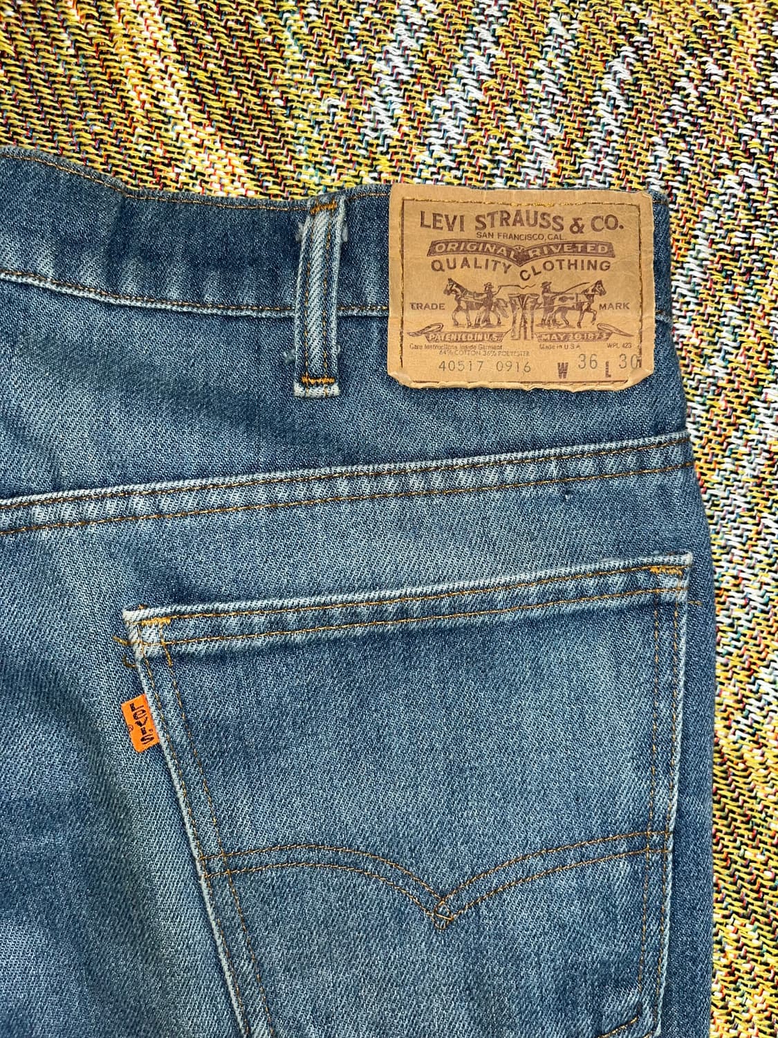 80s made in usa 517 오렌지탭 36 30 상품이미지6