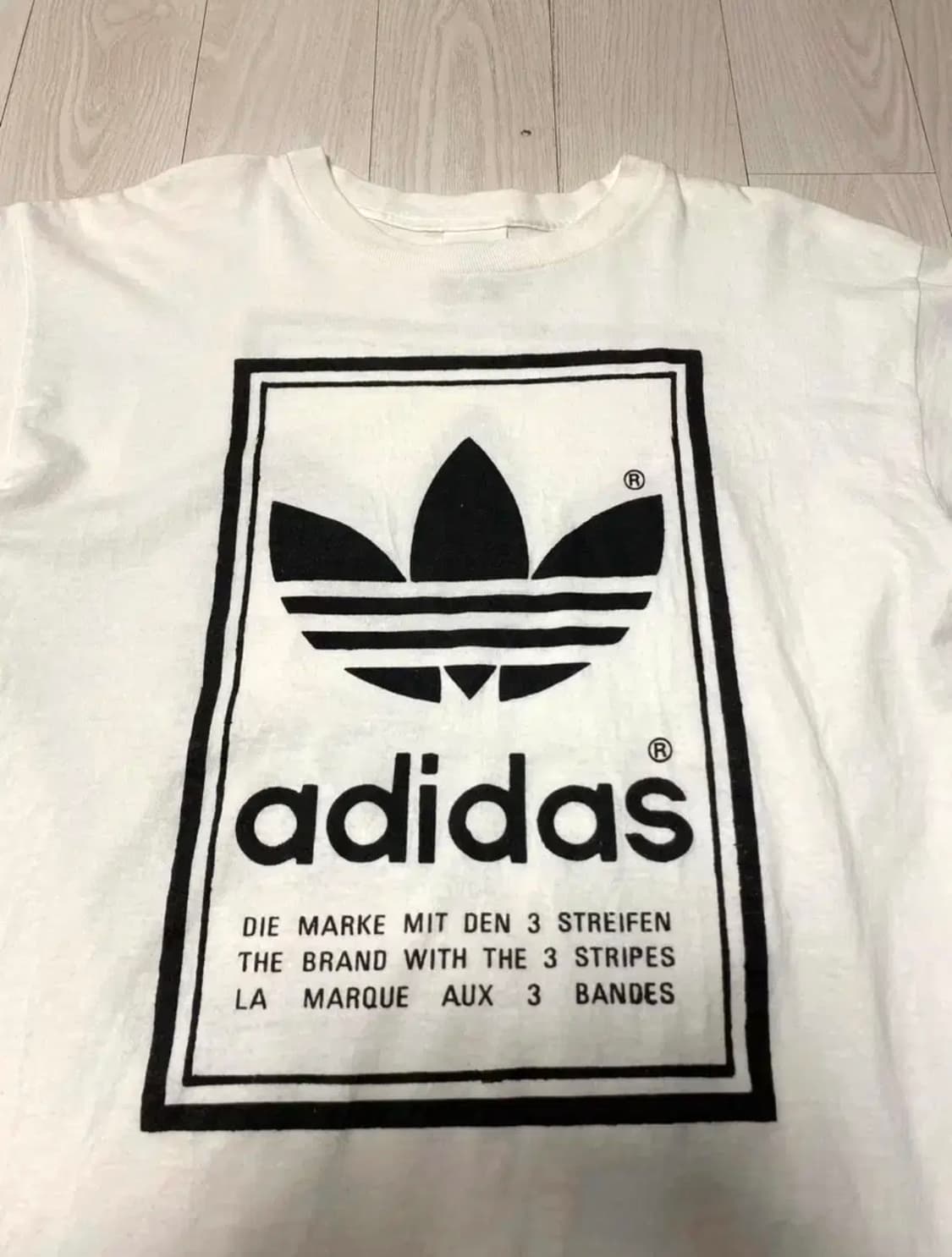 (M) 올드 아디다스 90s USA제 트레포일 티셔츠 상품이미지3