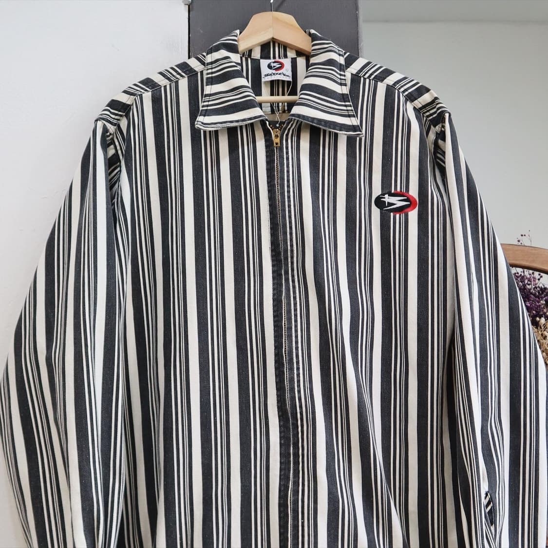 made in USA 스트라이프 해링턴 자켓 상품이미지2