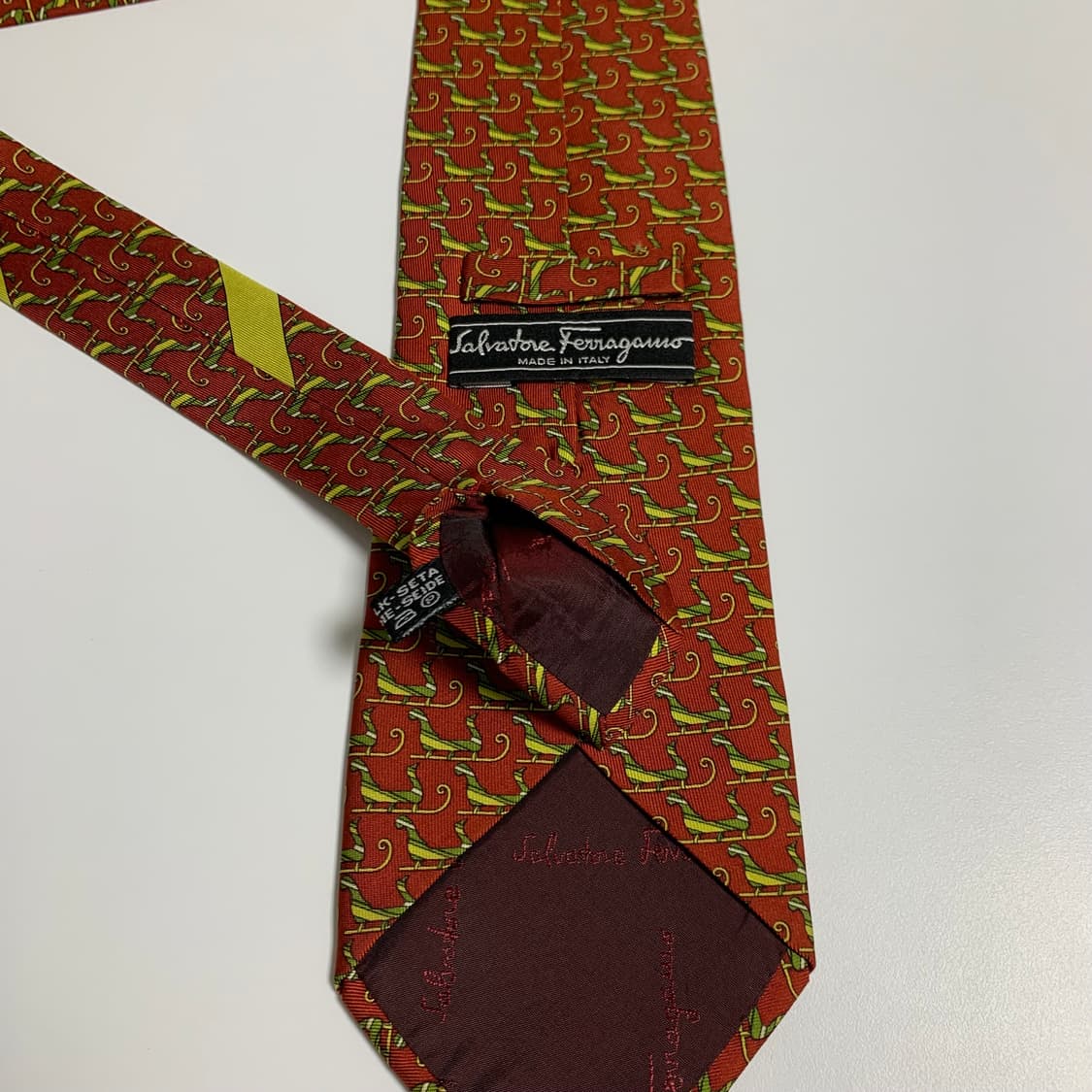 살바토레 페레가모 이태리 100실크 클래식넥타이 명품 A+등급 상품이미지7