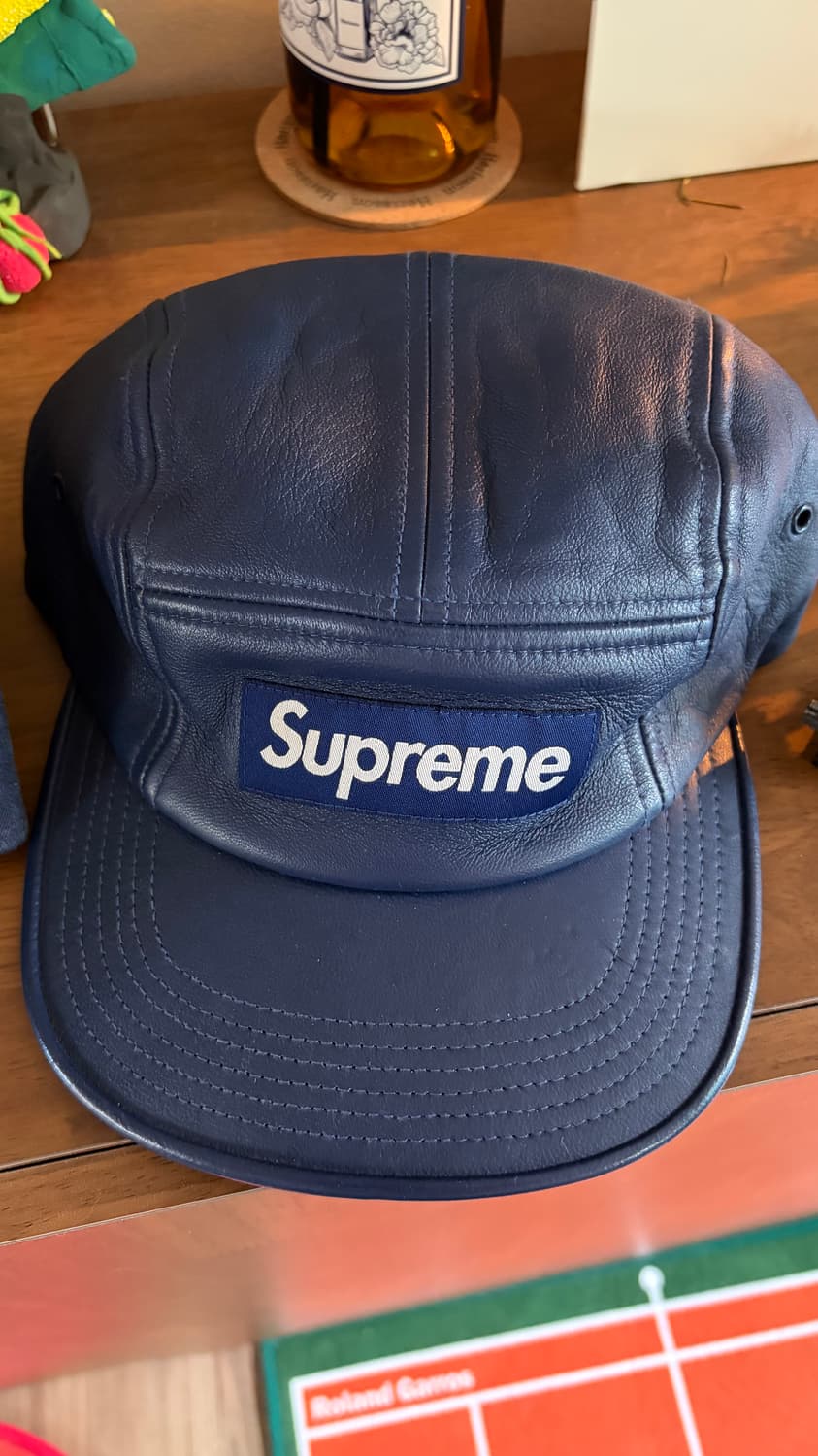 슈프림 레더 캠프캡 상품이미지1