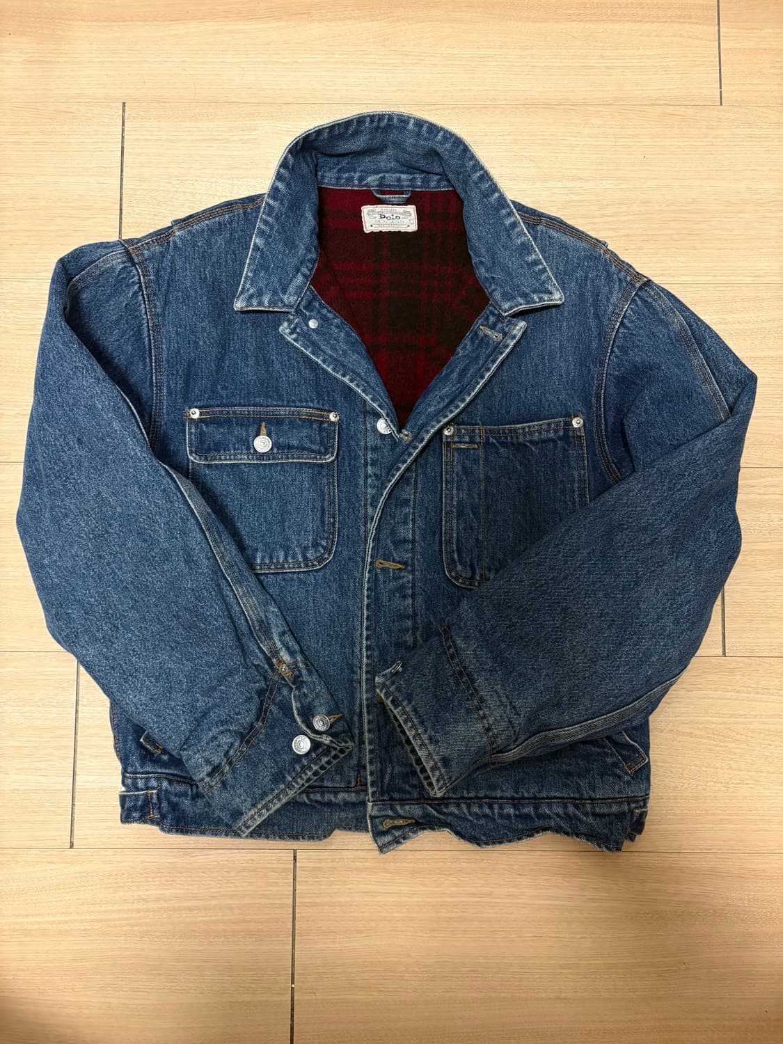 90s 폴로 랄프로렌 덩가리 데님 재킷 일본 상품이미지1