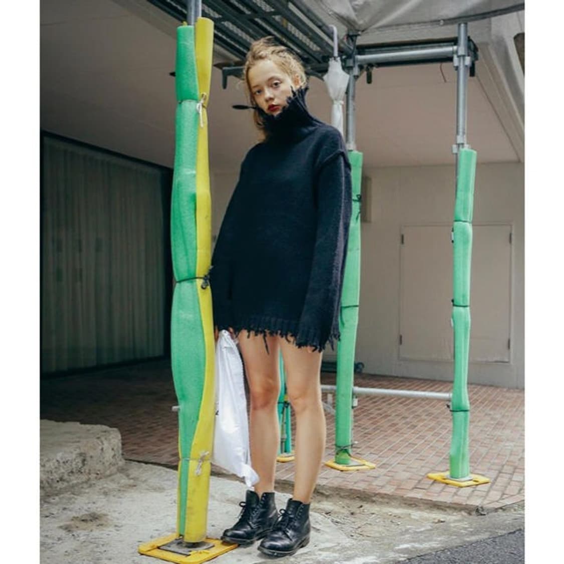 PERVERZE Crash Tube Turtle Mini Dress 상품이미지5