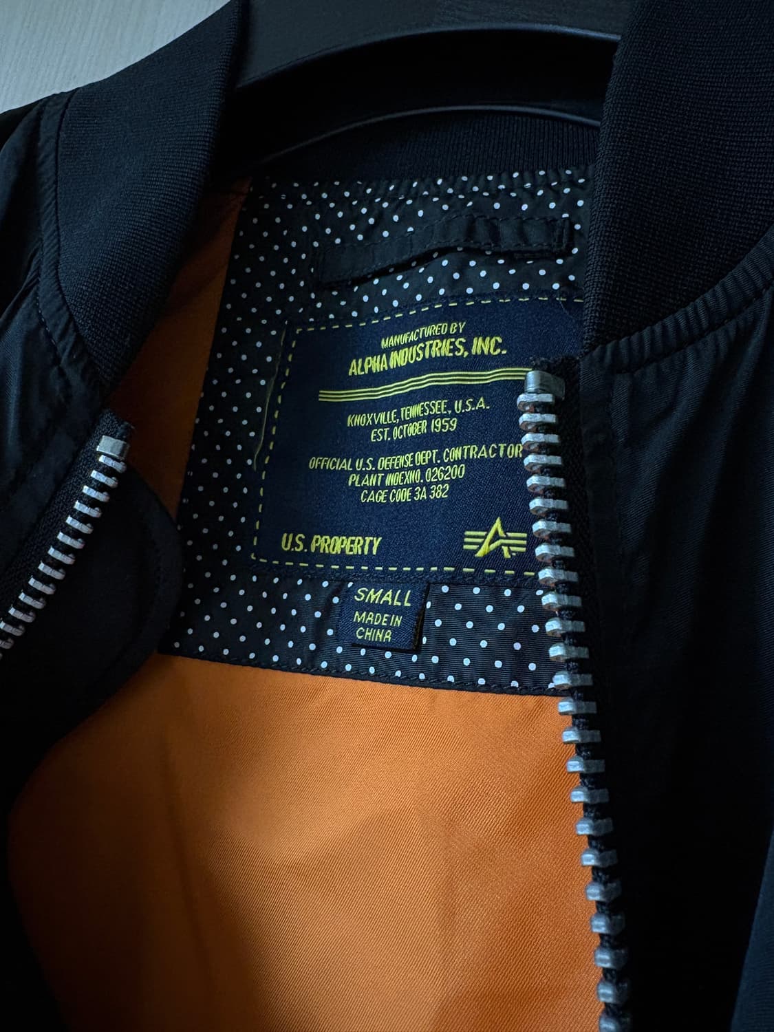 알파인더스트리 ma1 블랙 자켓 s 상품이미지3