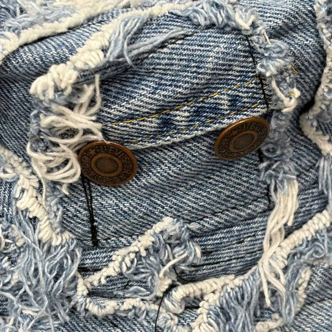 빈티지 패치워크 데님 버킷햇(연청) v1462 상품이미지4