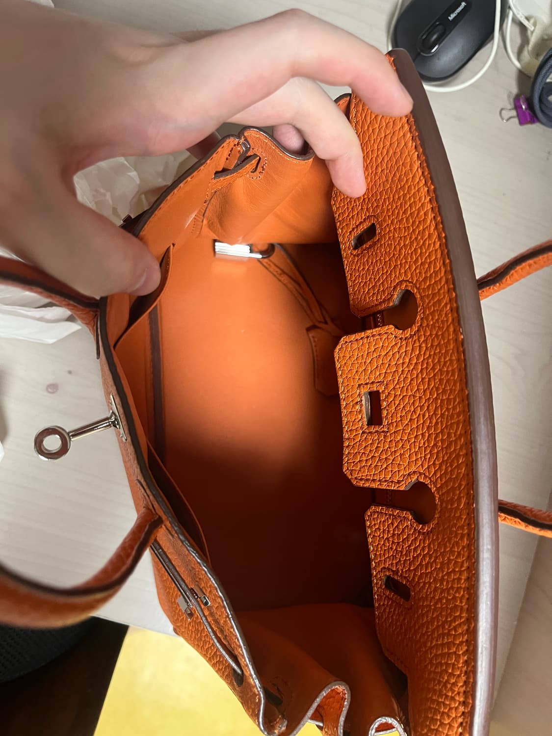 에르메스 버킨백 오렌지 상품이미지3