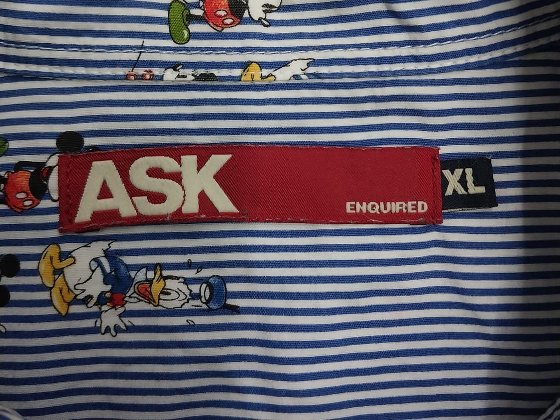 ASK 스트라이프 X 디즈니 미키마우스 셔츠 상품이미지4
