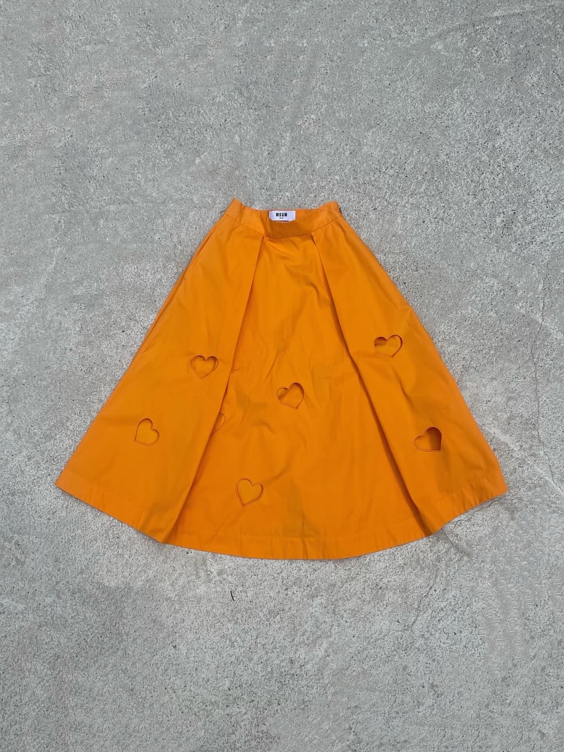 MSGM Orange heart cut out skirt 상품이미지1