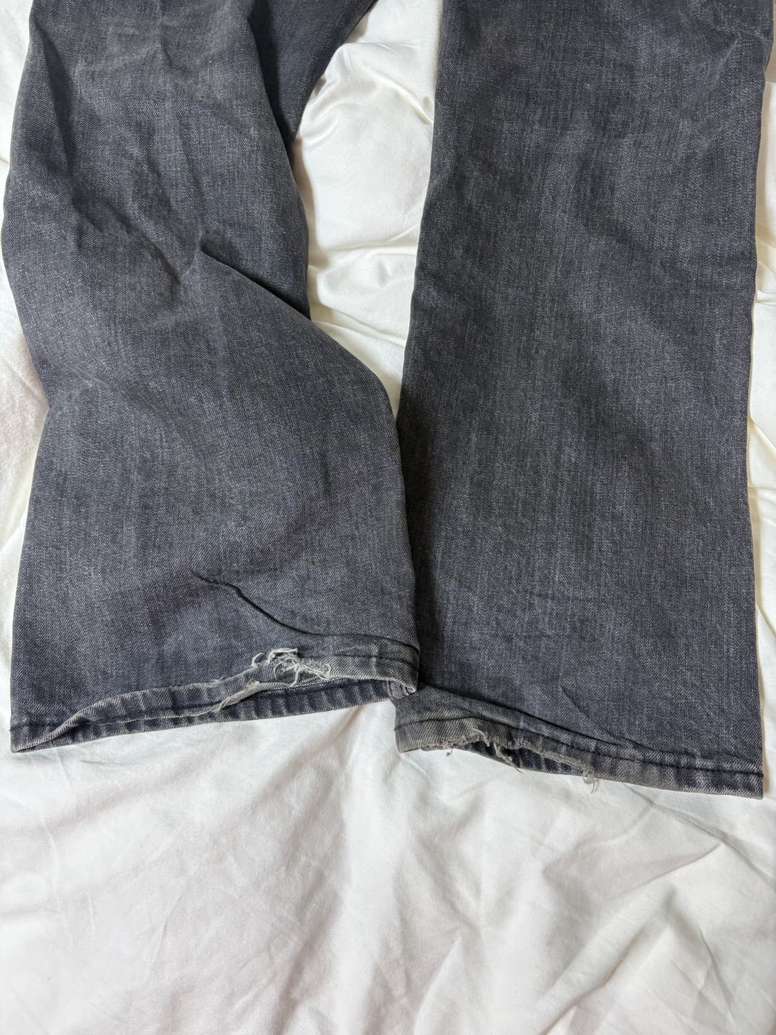 [2] 타일레 워시드 부츠컷 데님팬츠 올드 블랙 상품이미지8