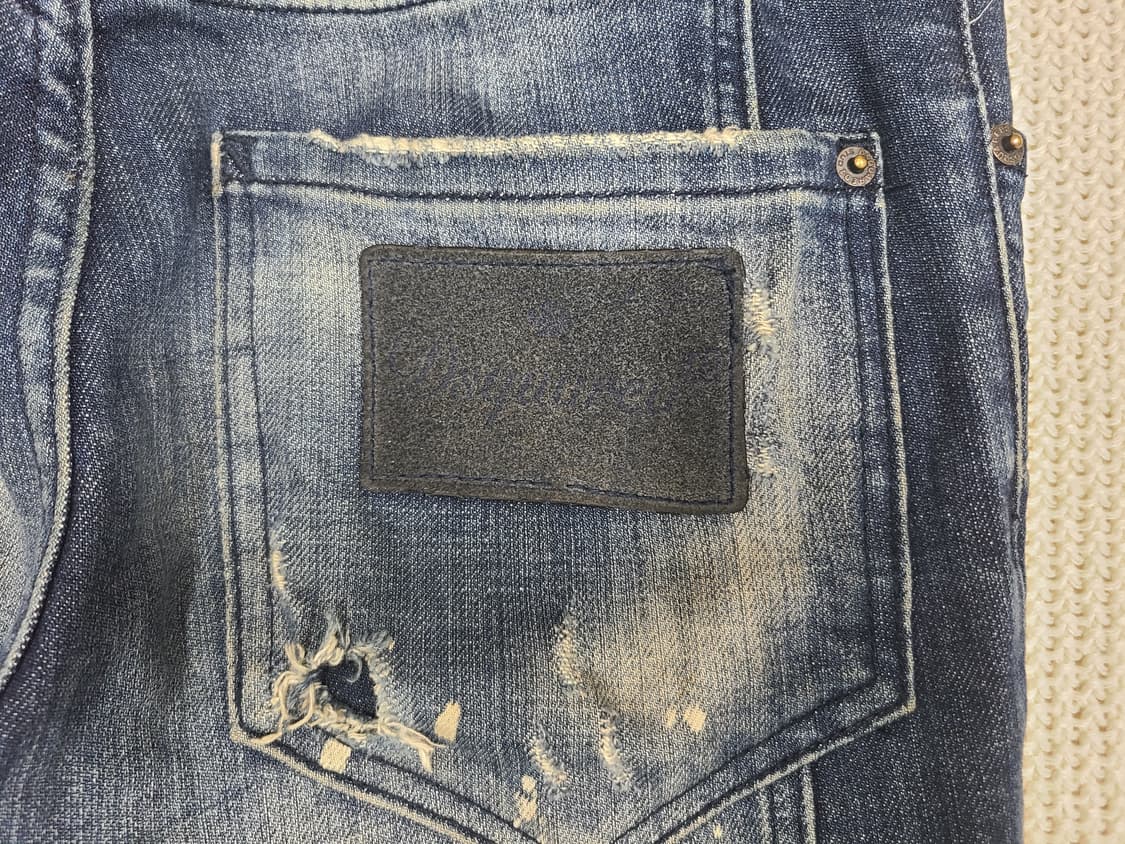 DSQUARED2 헤비 디스트로이드 스키니 데님 상품이미지8