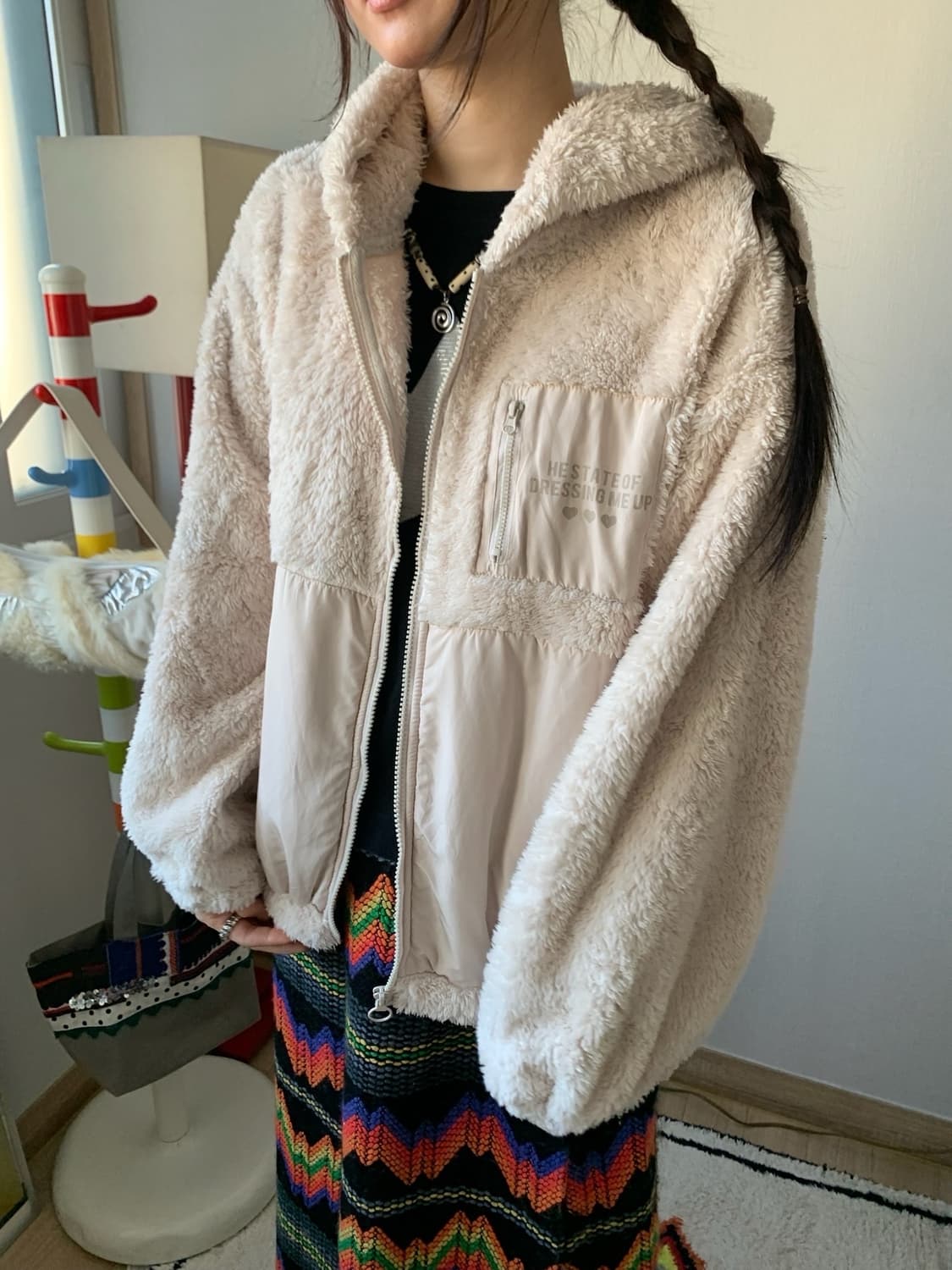 bear fur.. fleece jumper 상품이미지4