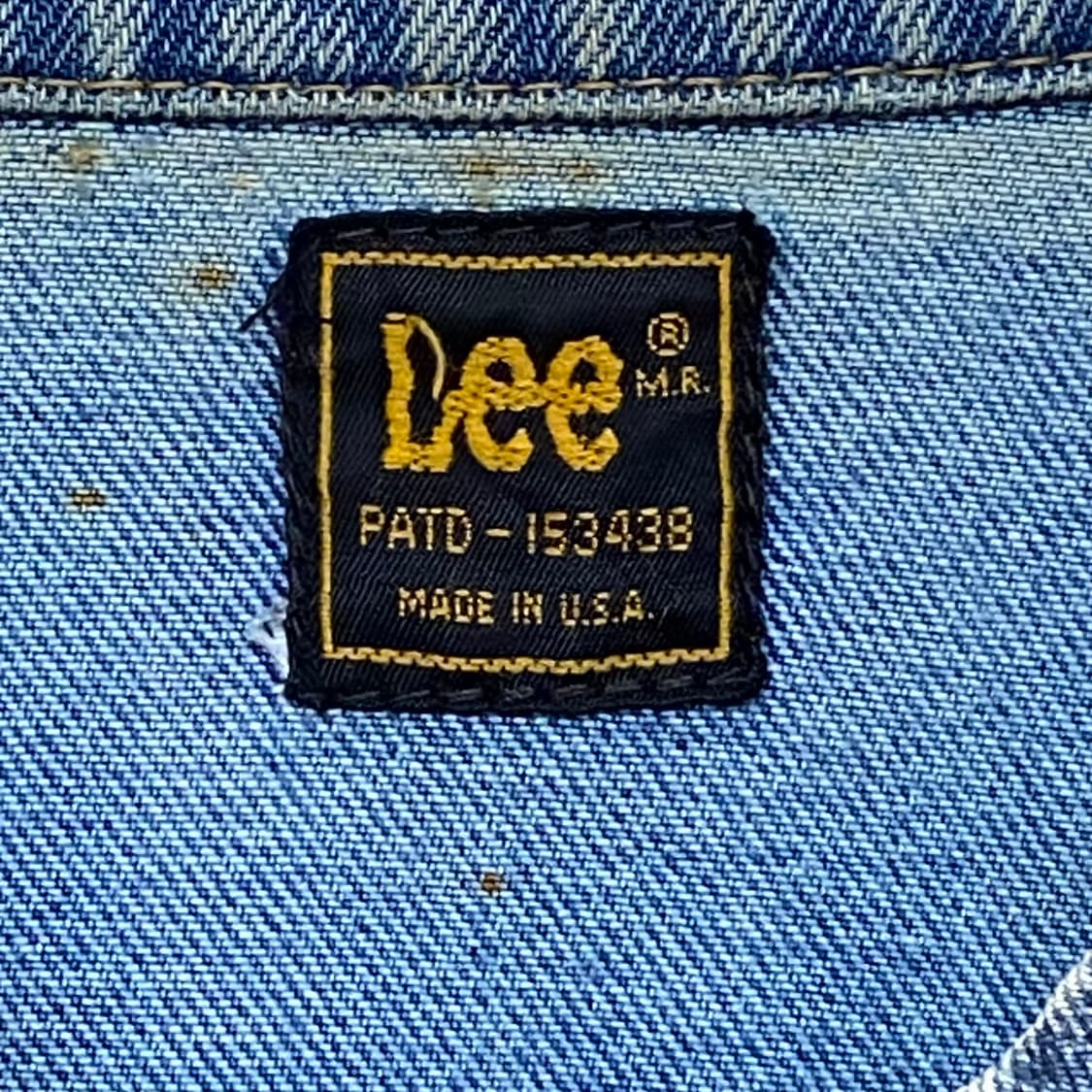 레어 90s Made in USA 빈티지 Lee 리 데님자켓 청자켓 상품이미지6