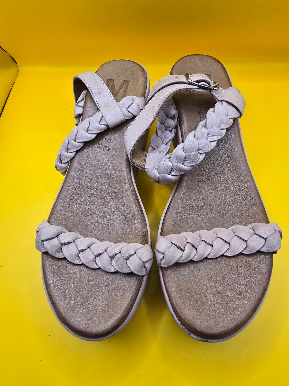 미소페 가죽 웨지샌들 230 / 약 6.5cm 상품이미지1