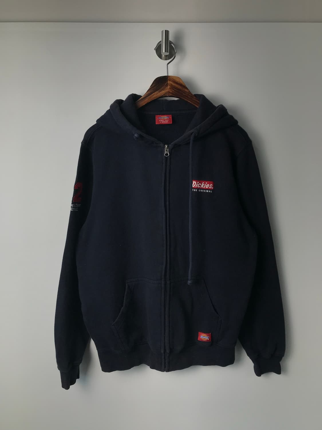 디키즈 자수로고 네이비 후드집업 상품이미지2