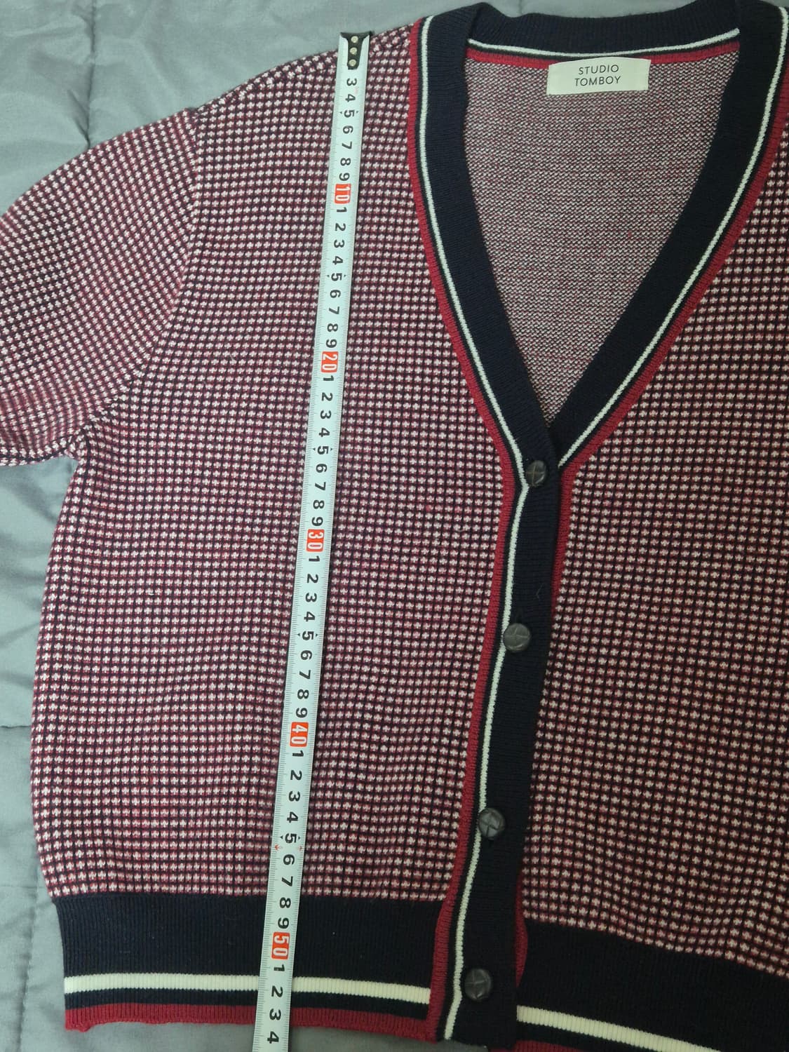 스튜디오 톰보이 TOMBOY 자가드 울 니트 가디건 상품이미지6