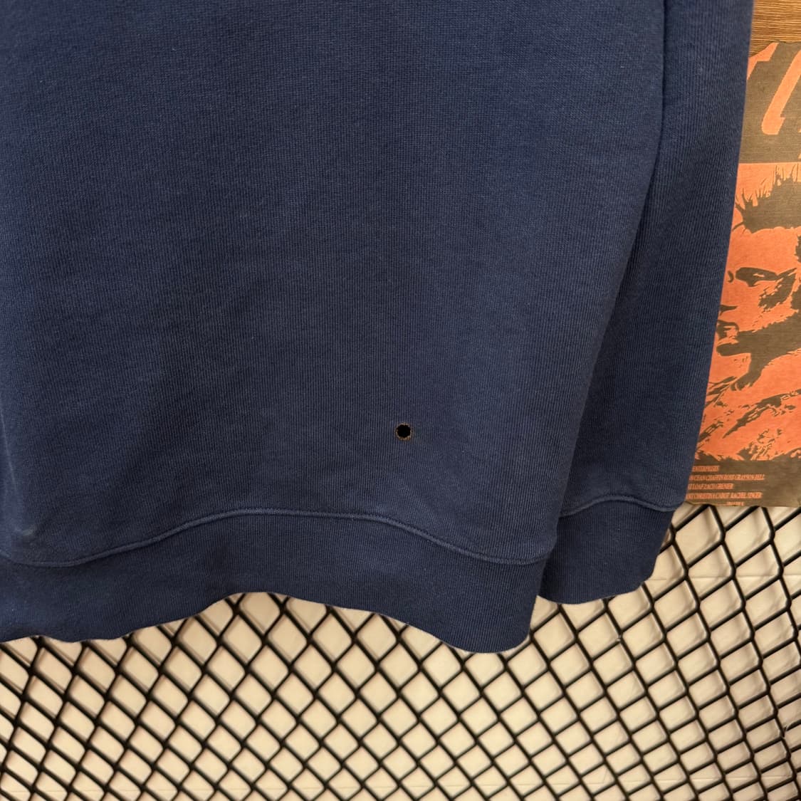 아디다스 하프집업 후드티 전면 클래식 로고 포인트 네이비 그린 상품이미지9