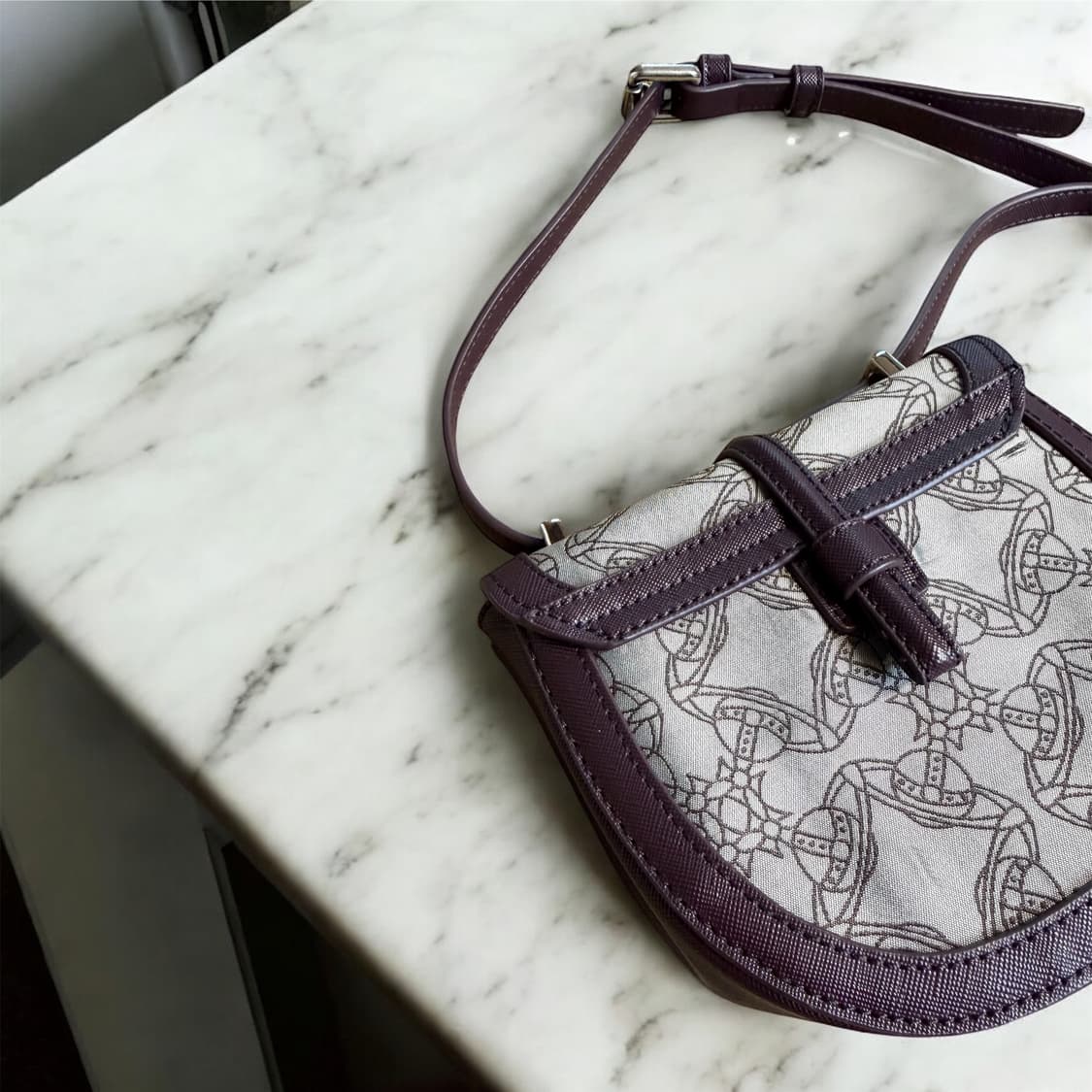 비비안웨스트우드 소피아 자카드 초미니 크로스백 상품이미지8