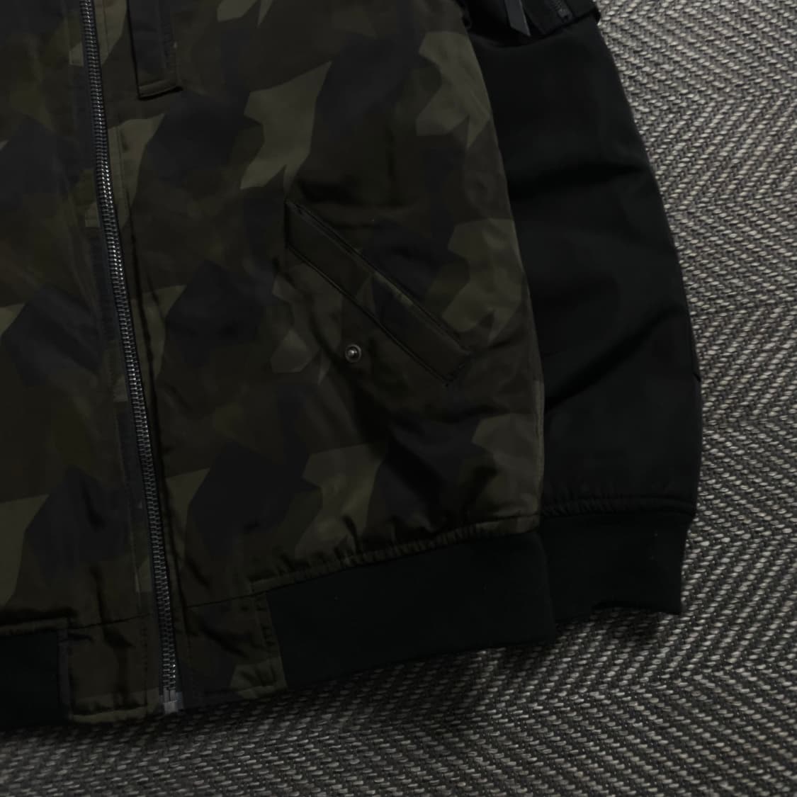 폴햄 퀄팅 누빔 카모 블루종 자켓o 4153 상품이미지2