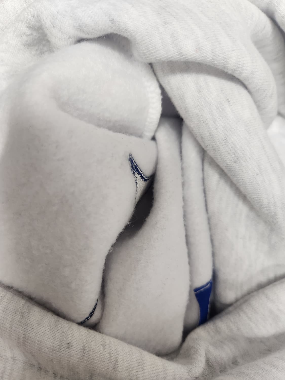 크로스드레슬리 빅스타 메란지 멜란지 그레이 백염 기모 후드티 1 상품이미지4