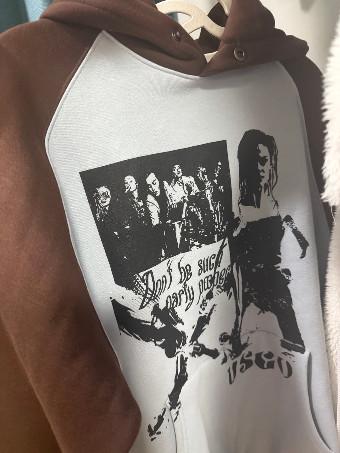 유스고 스냅 버튼 후디 - 베이비 블루 상품이미지3