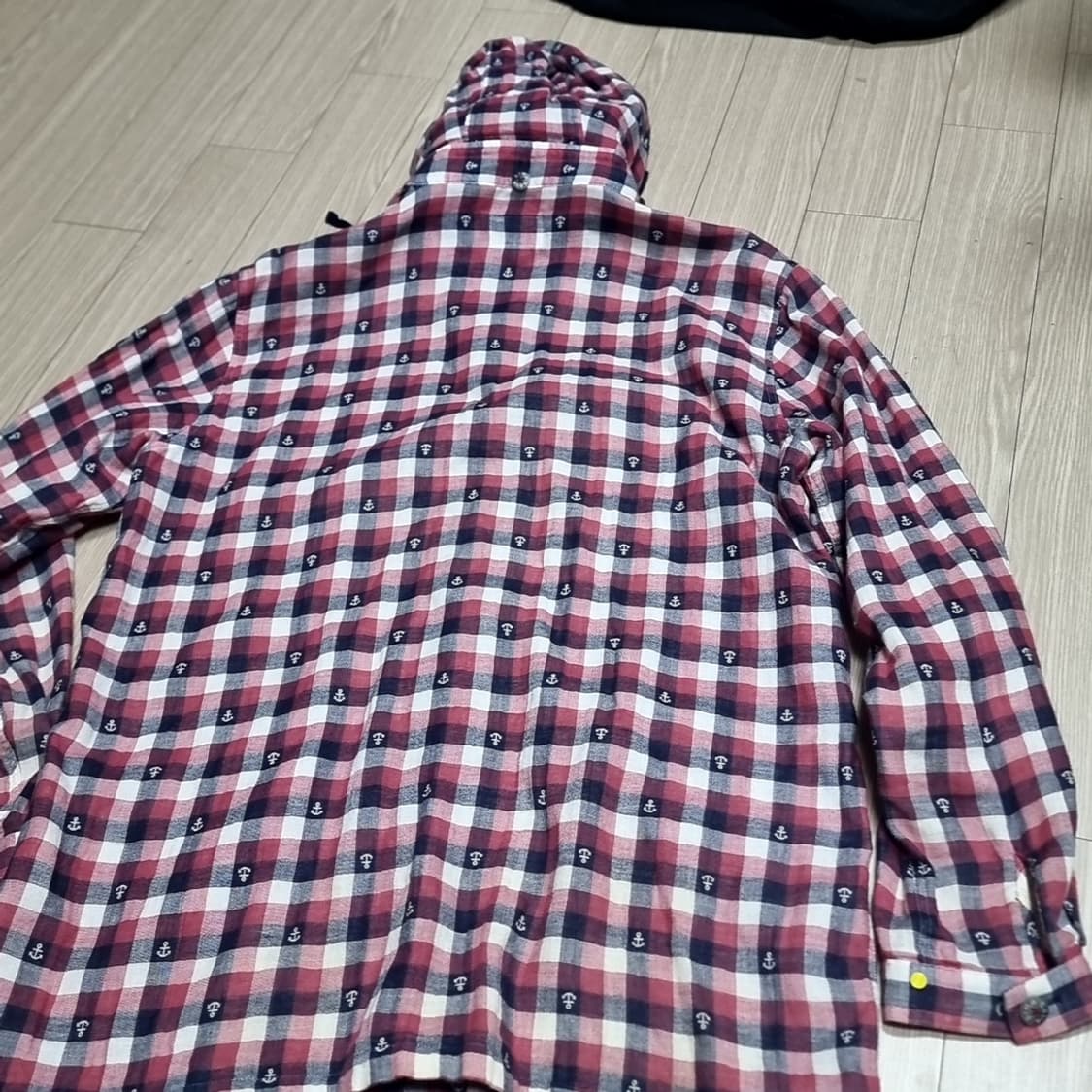 일본제 시나코바 앵커 체크 후드 셔츠(100) 상품이미지4