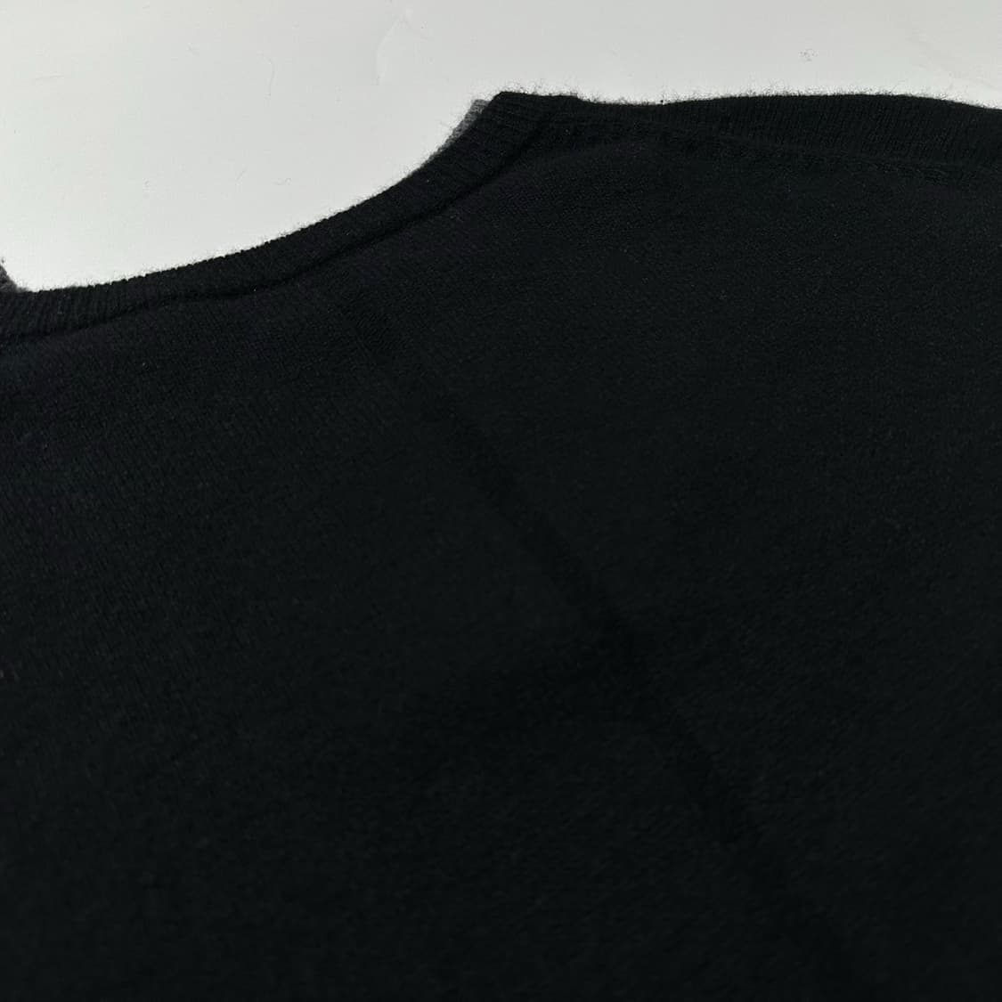 24fw 렉토 울 캐시미어 더블 레이어 니트 블랙 상품이미지6