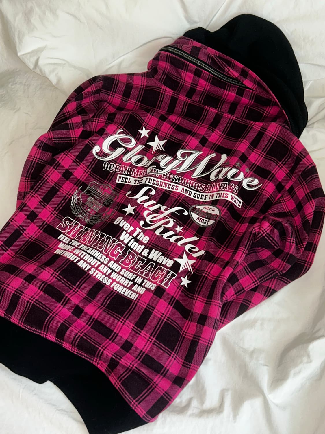 빈티지 키치무드 체크 집업  상품이미지2