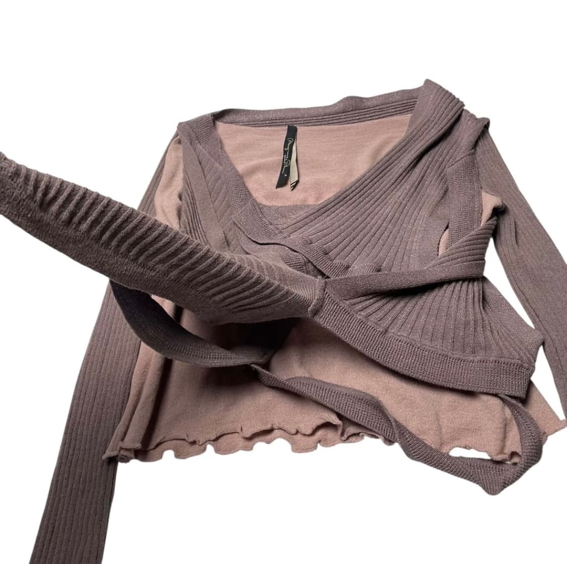 드레이프 레이어드 니트 (Italy made) 상품이미지4