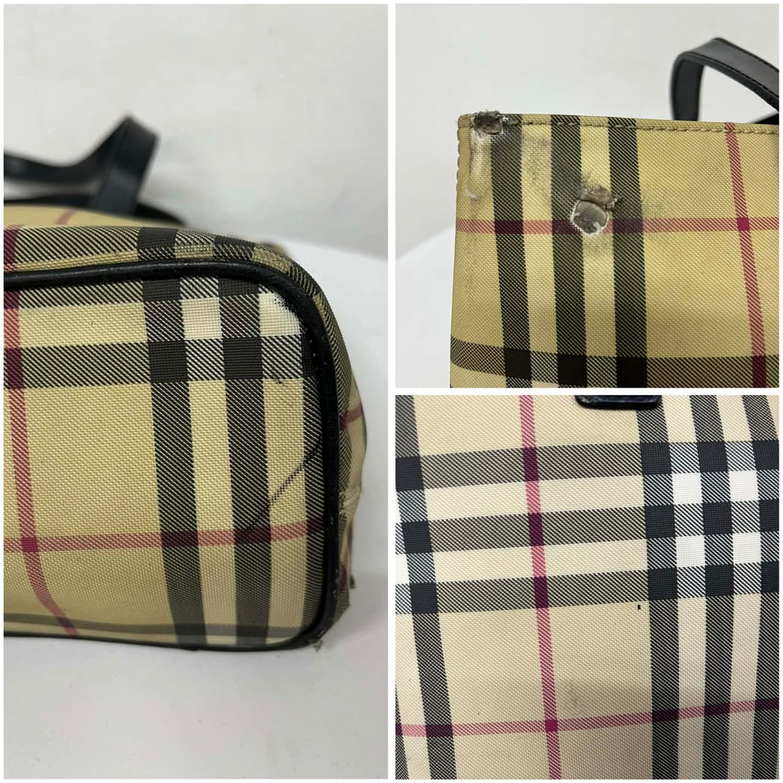 버버리 노바체크 빈티지 쇼퍼백 숄더 토트백 상품이미지9