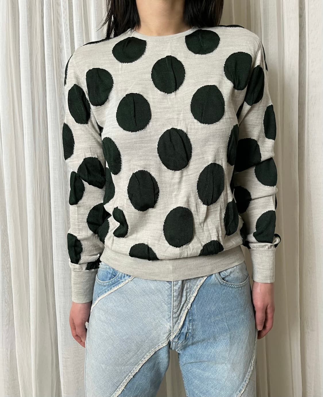 Toga pulla 도트 자가드 니트 토가 풀라 인타르시아 상품이미지1